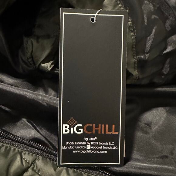 NWT Big Chill Down Blend Puffer Vest Olive Plus 3X - Picture 5 of 8